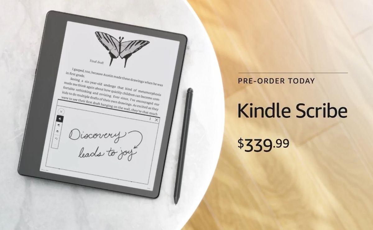 Amazon Kindle Scribe is a 10.2 inch E Ink writing slate for $340