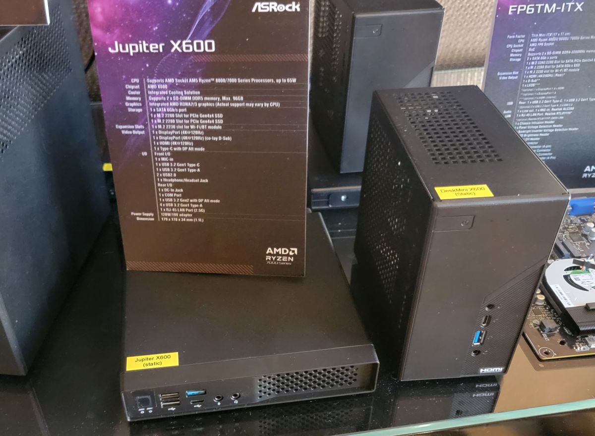 ASRock DeskMini X600 and Jupiter X600 compact computers support